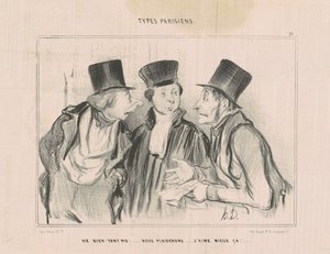 Nós iremos! não importa!... vamos implorar. Eu gosto mais disso... de Honoré Daumier