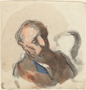 Cabeça de um homem de Honoré Daumier