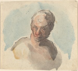 Cabeça de um homem de Honoré Daumier