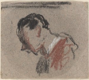 Cabeça de um homem de Honoré Daumier
