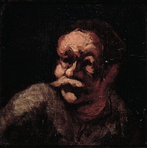 Cabeça de um homem de Honoré Daumier
