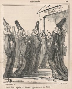 Ontem a pistola de agulhas, eles amanhã... de Honoré Daumier