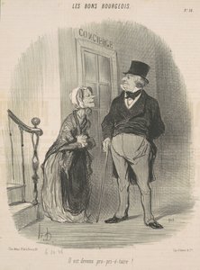 Ele se tornou pró-pri-é-taire! de Honoré Daumier