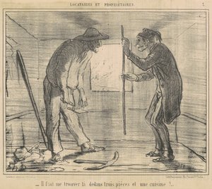 Você tem que me encontrar... três peças... de Honoré Daumier