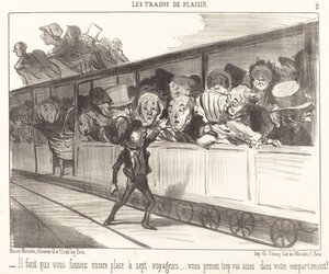 Ainda falta espaço... de Honoré Daumier
