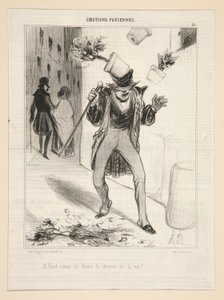 O caminho da vida deve ser semeado com flores! de Honoré Daumier