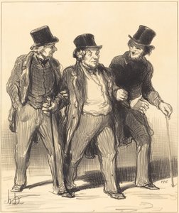 Parece-me que vejo... um... cão... não amordaçado!... de Honoré Daumier