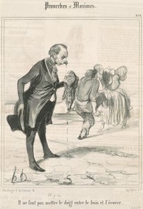 Não mete o dedo... de Honoré Daumier