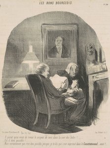 Parece que acabamos de ver a serpente do mar novamente... de Honoré Daumier