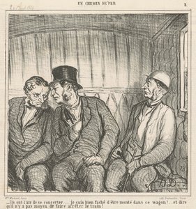 Eles parecem estar trabalhando juntos... de Honoré Daumier