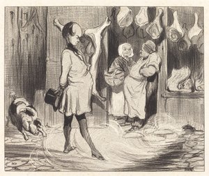 Impressões de viagem de um grande poeta de Honoré Daumier