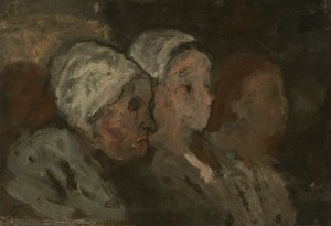 Na Igreja, 18551857. de Honoré Daumier
