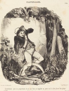 Desvantagem para um proprietário não... de Honoré Daumier