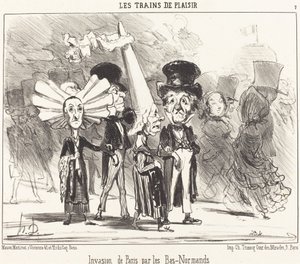 Invasion de Paris par les Bas-Normands de Honoré Daumier
