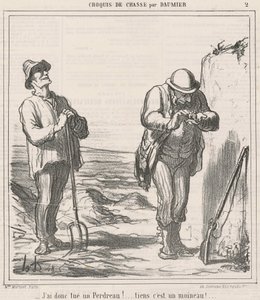 Então eu matei uma perdiz! de Honoré Daumier