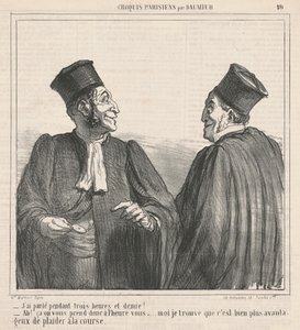 Falei... três horas e meia! de Honoré Daumier