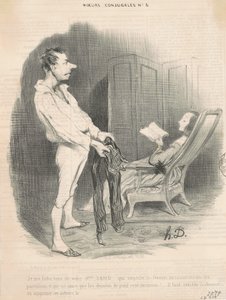 Eu não me importo com sua Sra. Sand... de Honoré Daumier