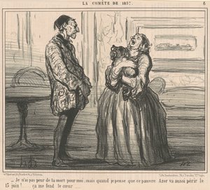 Eu não tenho medo da morte por mim... de Honoré Daumier