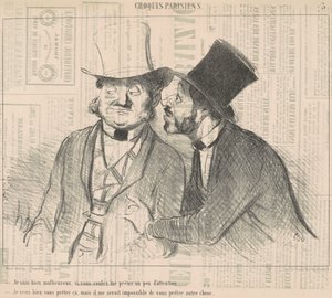 Estou muito infeliz, se você quiser... de Honoré Daumier