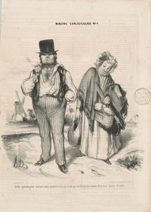 Casei com você para encantar minha existência... de Honoré Daumier