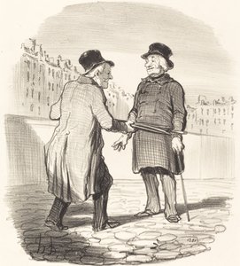 Estou prendendo você, assunto ruim... de Honoré Daumier