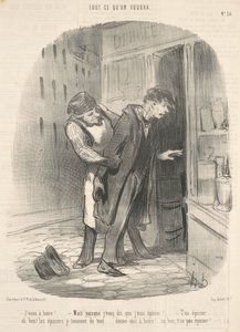 Eu quero beber! Mas já que te digo... de Honoré Daumier