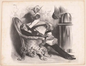 Karikatuur van ministro Antoine Maurice Apollinaire d