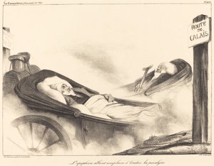 Apoplexia vai substituir a paralisia em Londres de Honoré Daumier
