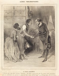A visita eleitoral de Honoré Daumier
