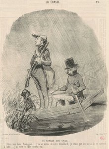 Caça na água de Honoré Daumier
