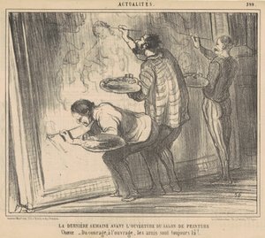 A última semana antes do show começar... de Honoré Daumier