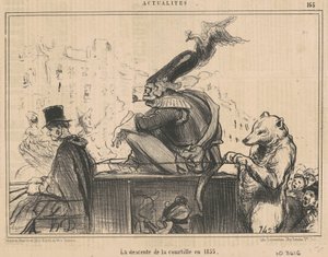 A descida do courtille em 1855 de Honoré Daumier