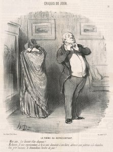 esposa do representante de Honoré Daumier
