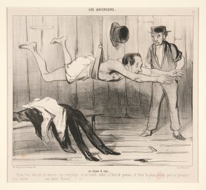 A lição secou. Após três meses deste exercício de Honoré Daumier