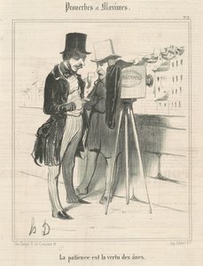 A paciência é a virtude dos burros de Honoré Daumier