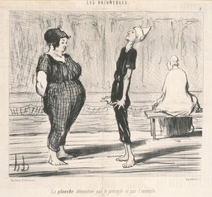 A prancha demonstrada pelo preceito... de Honoré Daumier