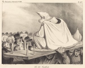 cabeça balançando de Honoré Daumier