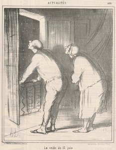 A véspera de 13 de junho de Honoré Daumier