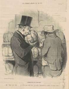 O amante do melão de Honoré Daumier