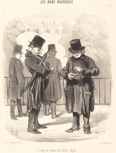 O tiro de canhão do Palais-Royal de Honoré Daumier