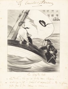 A rajada de vento de Honoré Daumier