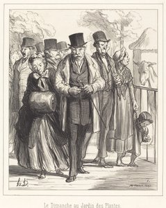 Domingo no Jardin des Plantes de Honoré Daumier