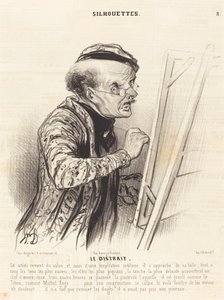 O Distraído de Honoré Daumier