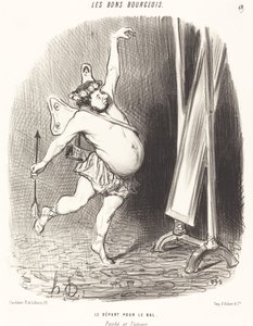 Partindo para a bola de Honoré Daumier