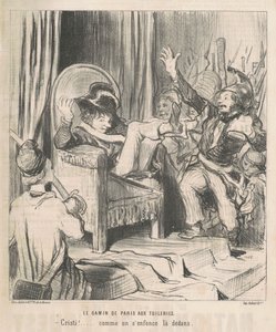 O Garoto de Paris nas Tulherias de Honoré Daumier