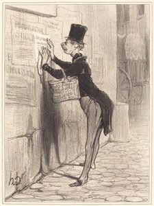 O Colocador de Honoré Daumier