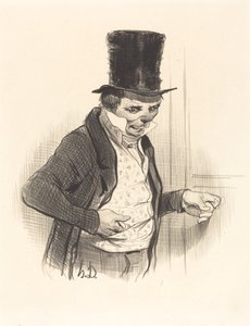 O Porteiro em turnê... de Honoré Daumier