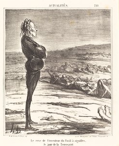 O sonho do inventor da pistola de agulhas... de Honoré Daumier