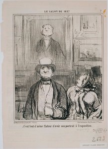 O Salão de 1857- Comentário, é nesta adega que… de Honoré Daumier