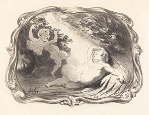 O sono de Endymion-Berryer de Honoré Daumier